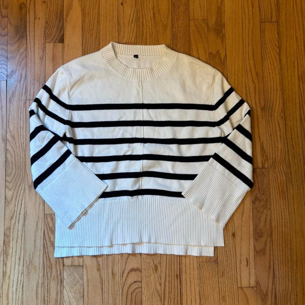 Striped Black and White Sweater